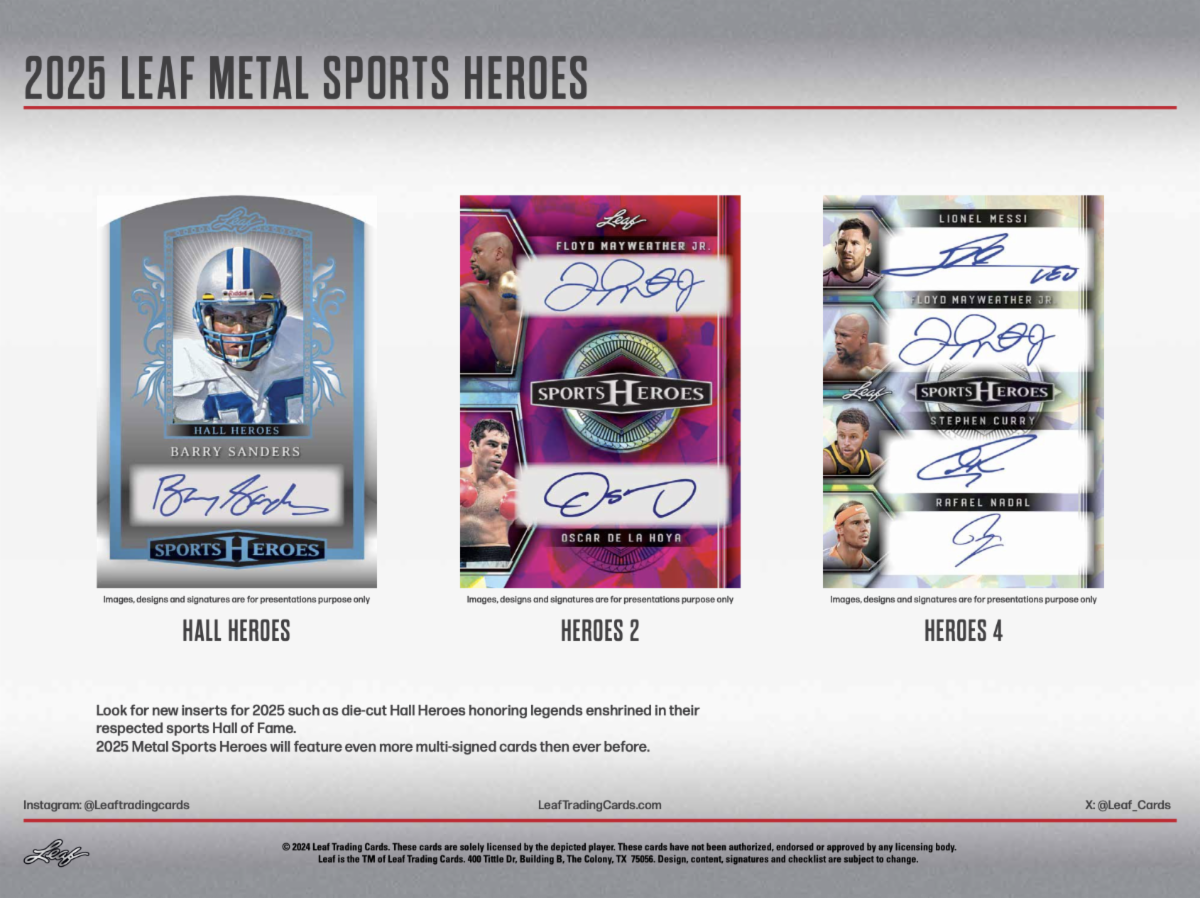 2025 Leaf Metal Sports Heroes Box - LIVE BREAKING