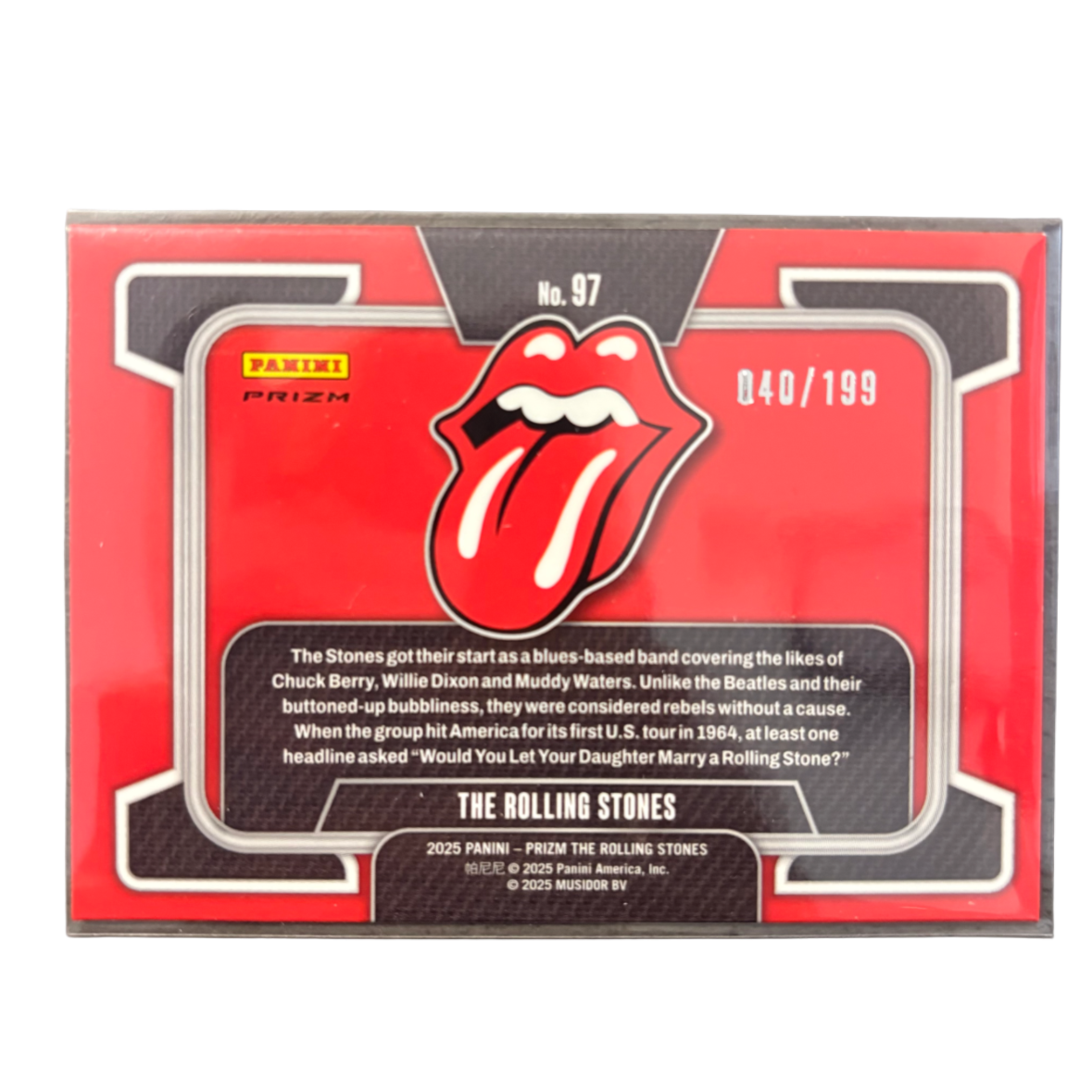 THE ROLLING STONES - 2025 Panini Prizm The Rolling Stones /199