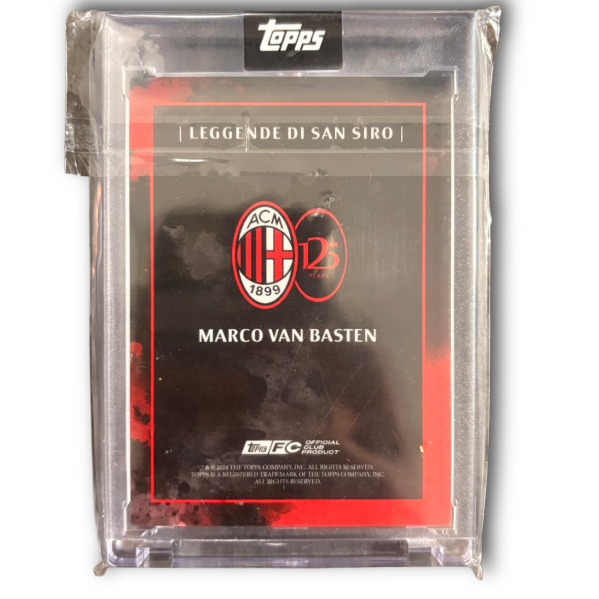 VAN BASTEN - Topps AC Milan 125th Anniversary /5 Auto