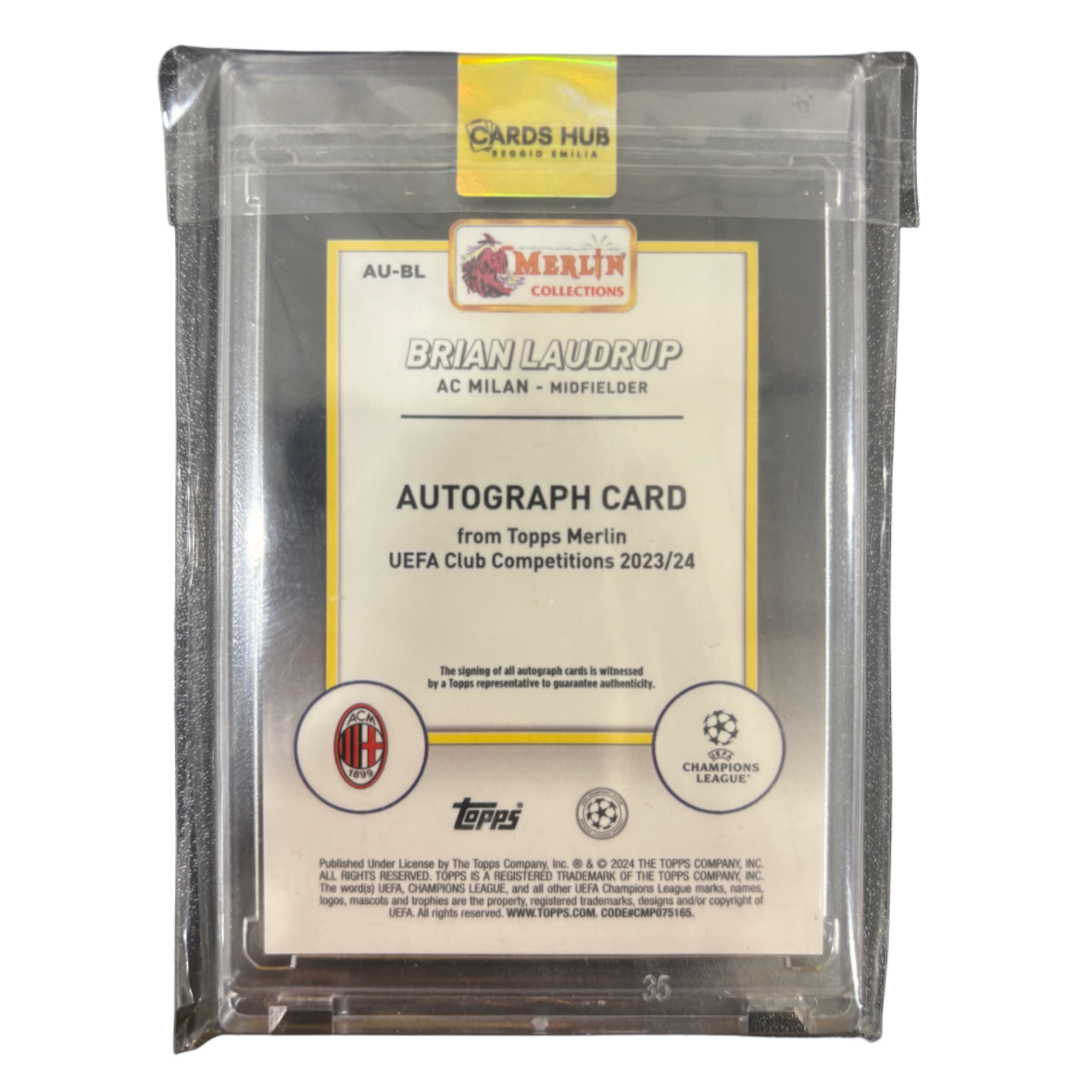 BRIAN LAUDRUP - 2023/24 Topps Merlin UCC Auto