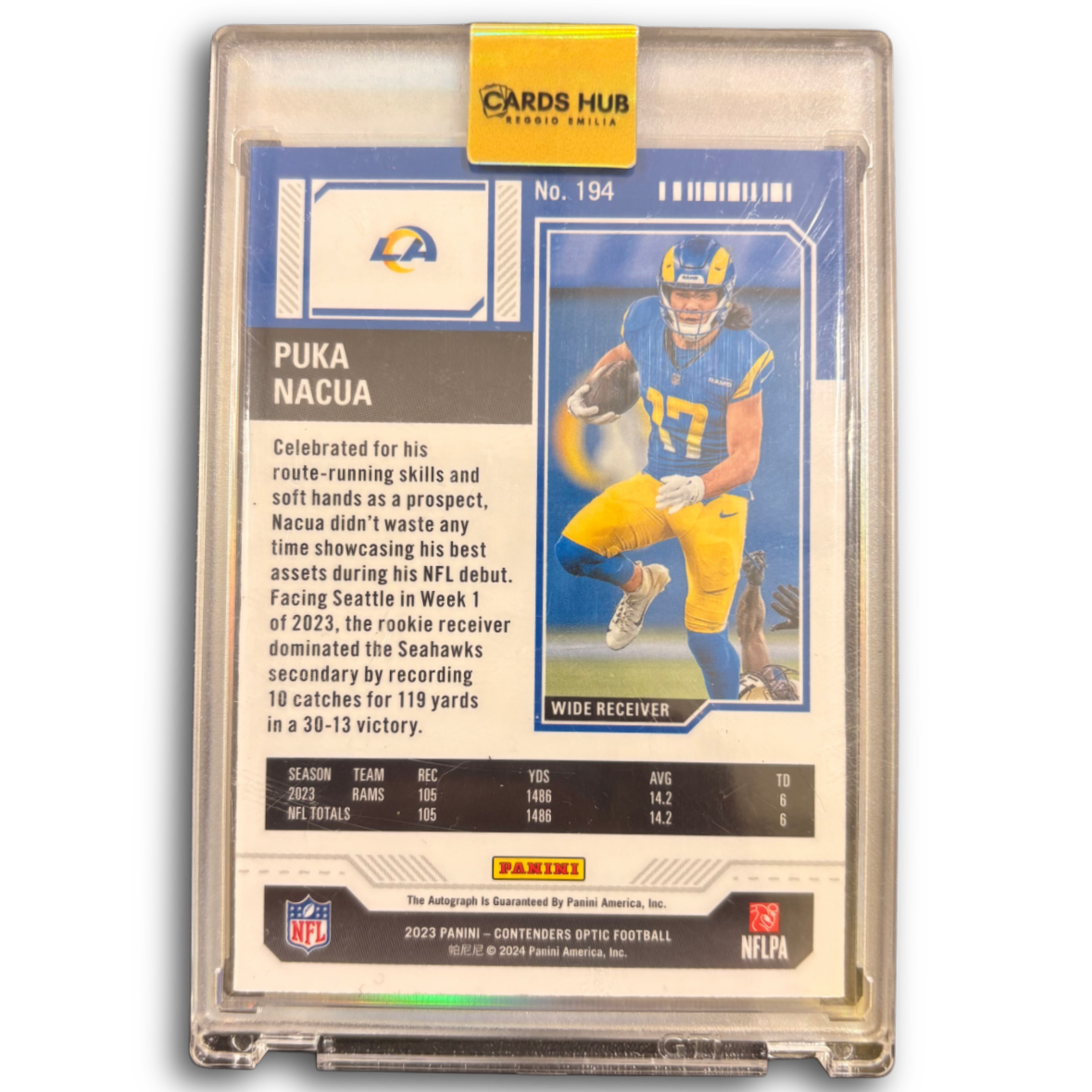 NACUA - 2023 Panini Contenders Optic Auto RC