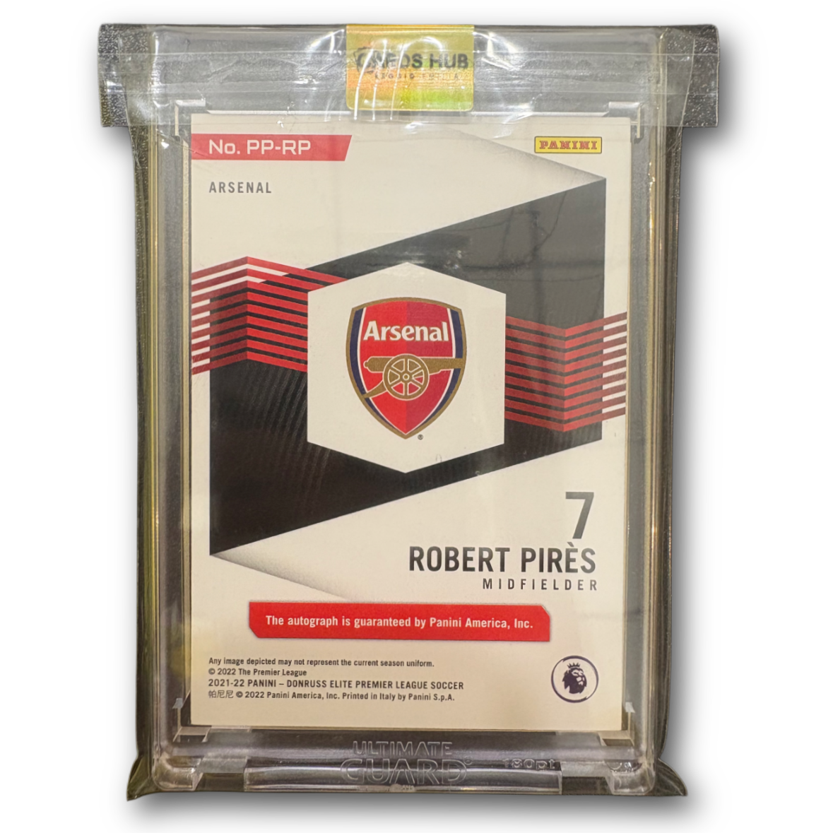 ROBERT PIRÈS - 2021/22 Panini Donruss Elite /189 Auto