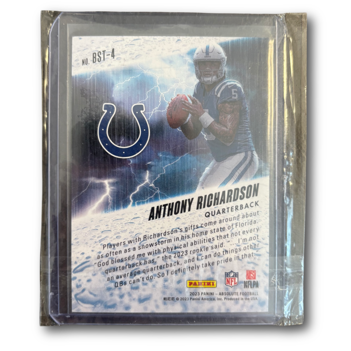 ANTHONY RICHARDSON - 2023 Absolute By Storm /75 RC