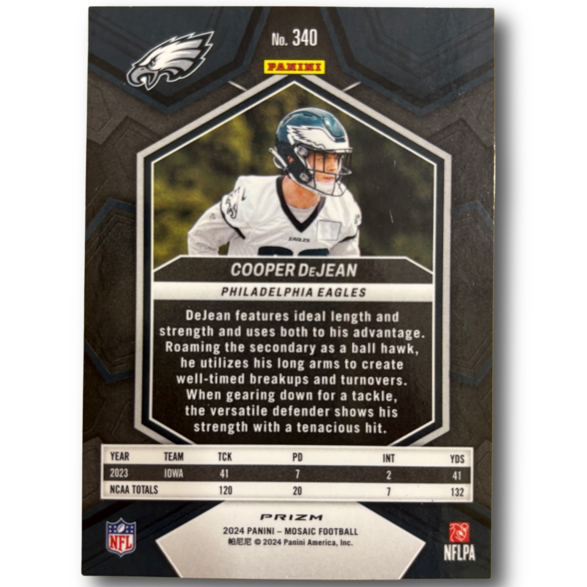 COOPER DEJEAN - 2024 Panini Mosaic Football Red RC