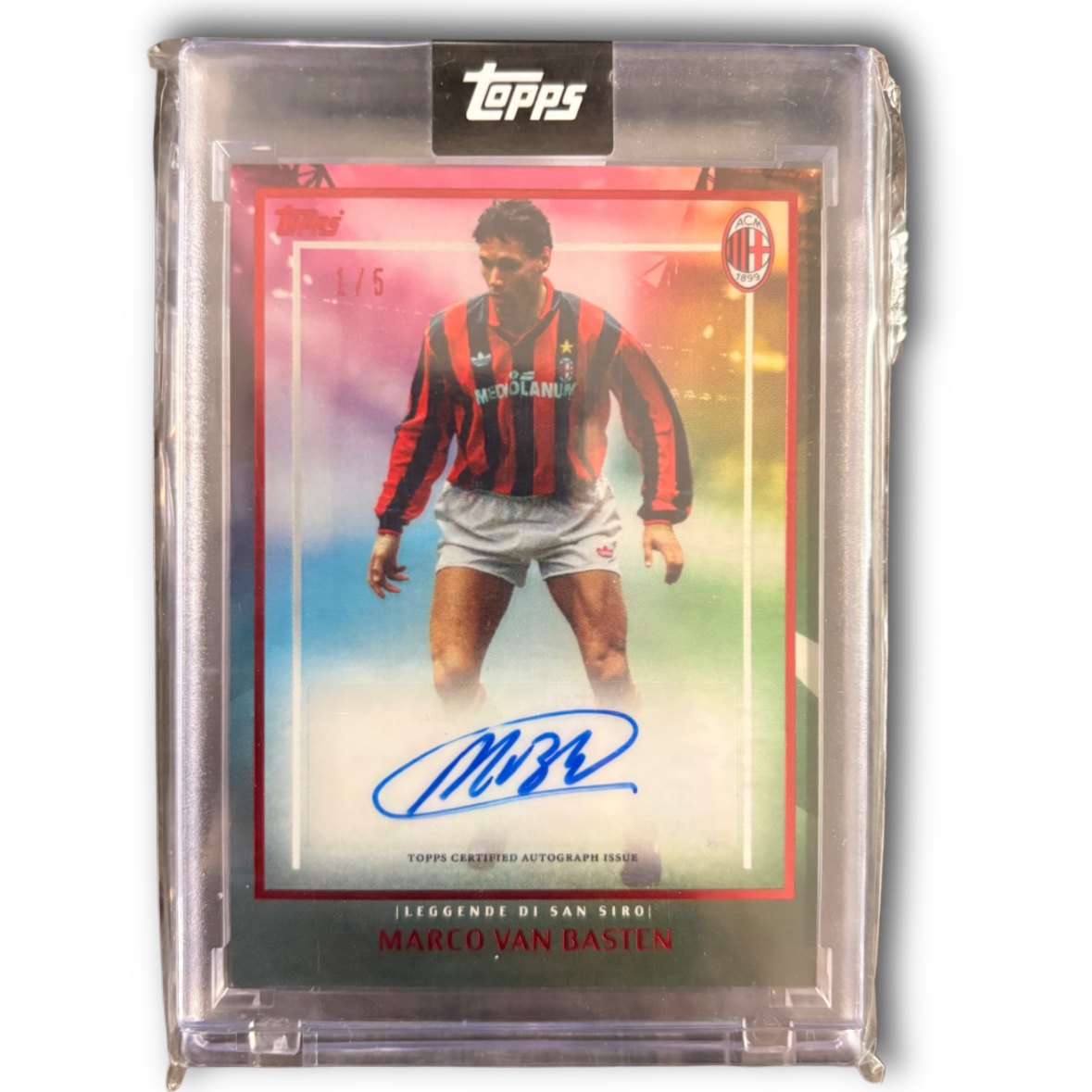 VAN BASTEN - Topps AC Milan 125th Anniversary /5 Auto