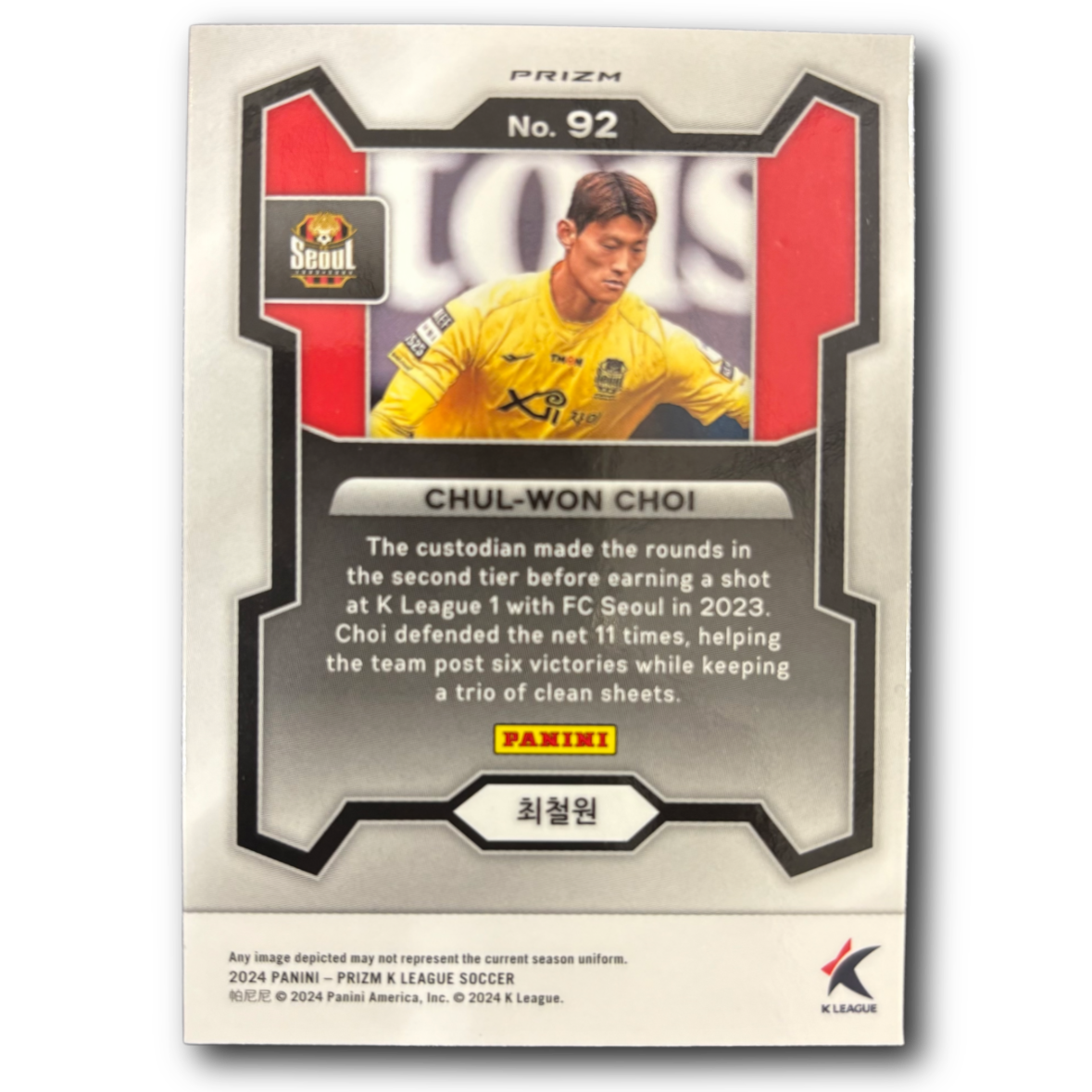CHUL-WON CHOI - 2024 Panini Prizm K-League Soccer Genesis SSP Case Hit
