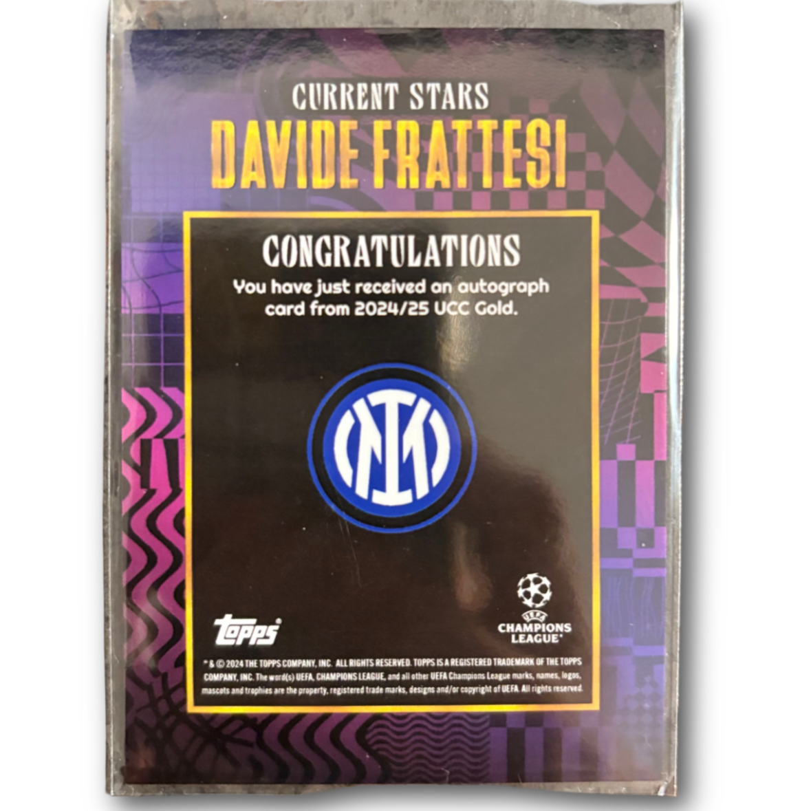 FRATTESI - 2024/25 Topps Gold UCC Auto