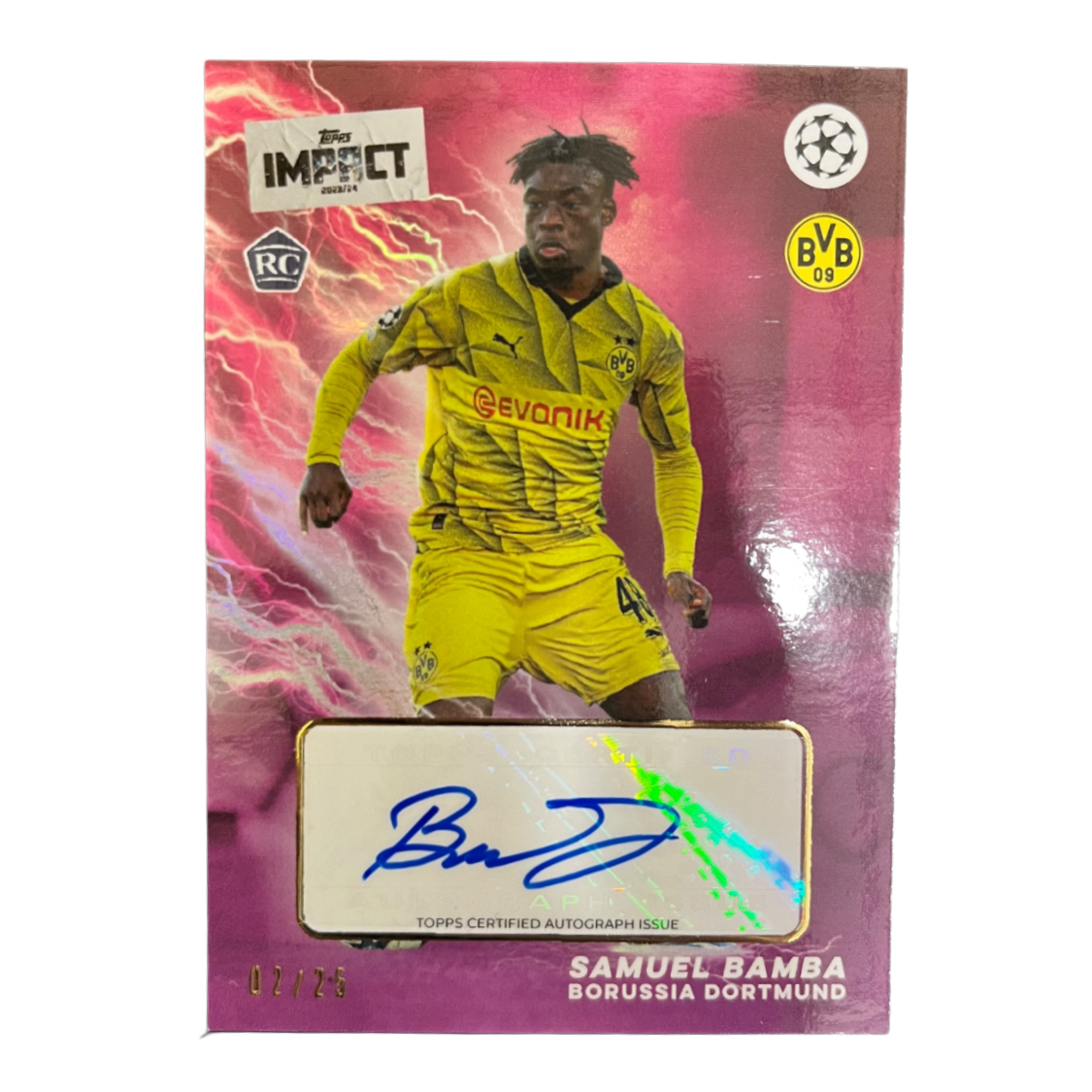 Samuel Bamba - 2023/24 Topps Impact Auto /25 RC