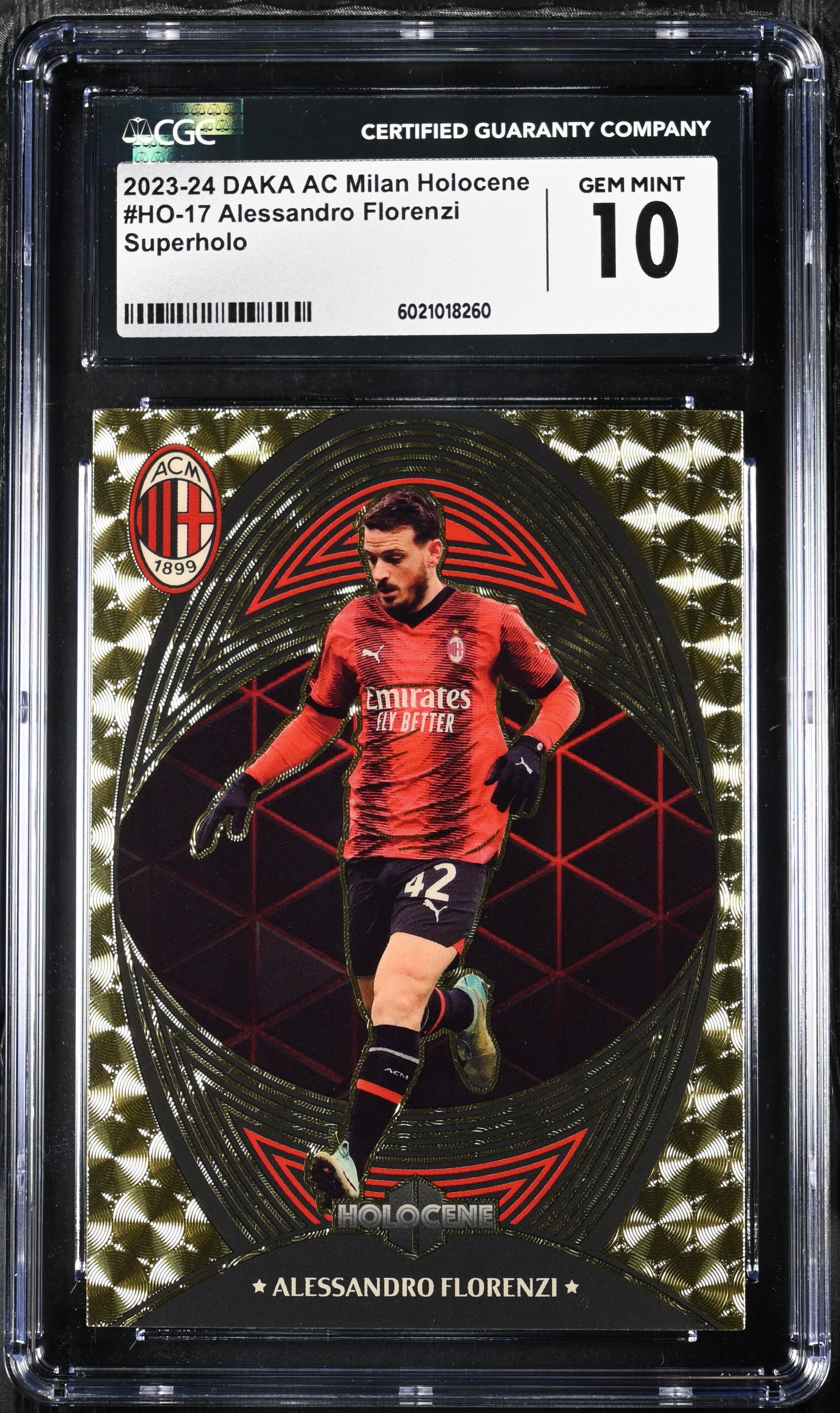 FLORENZI - 2023/24 Daka AC Milan 1/1 Superfractor CGC 10