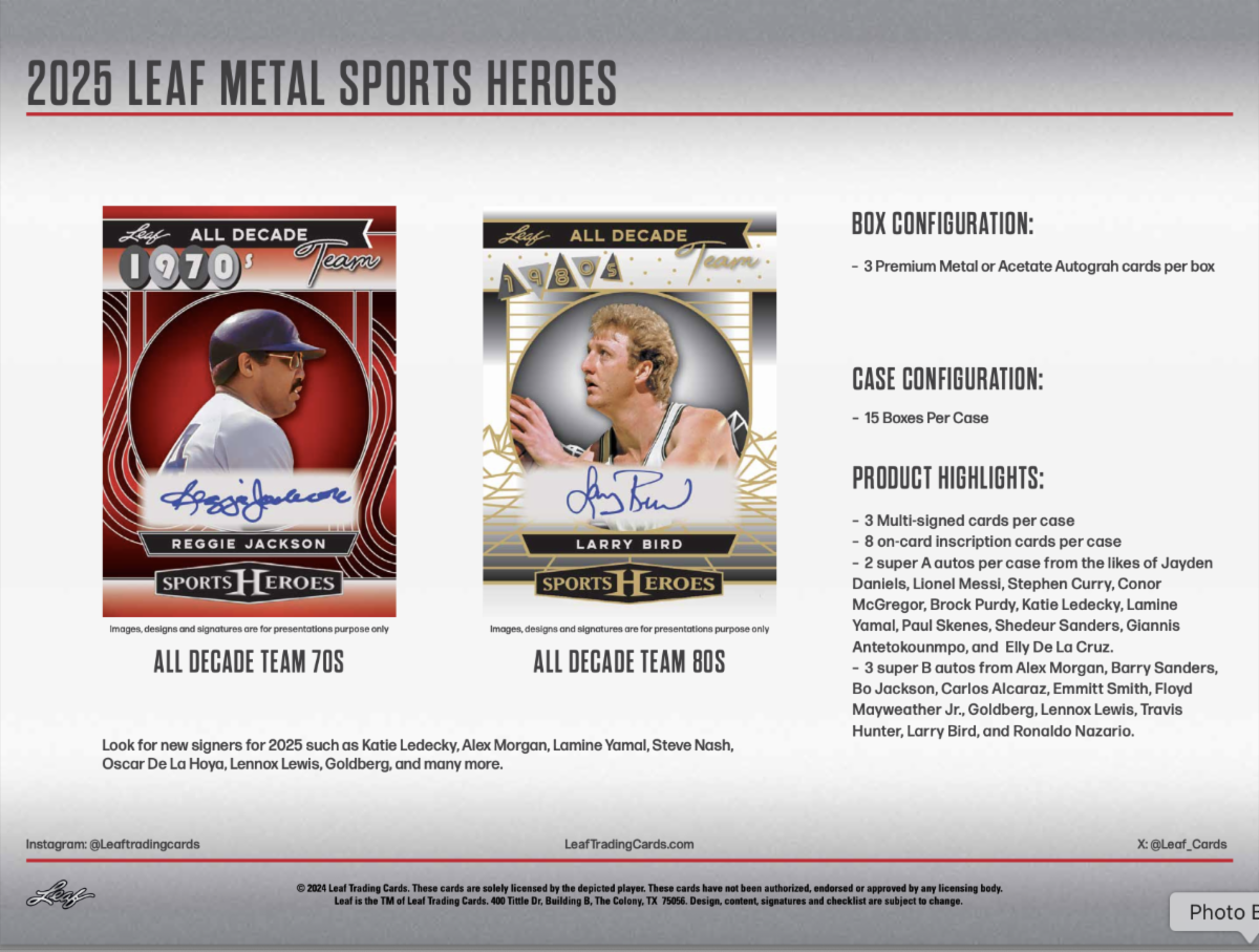 2025 Leaf Metal Sports Heroes Box - LIVE BREAKING