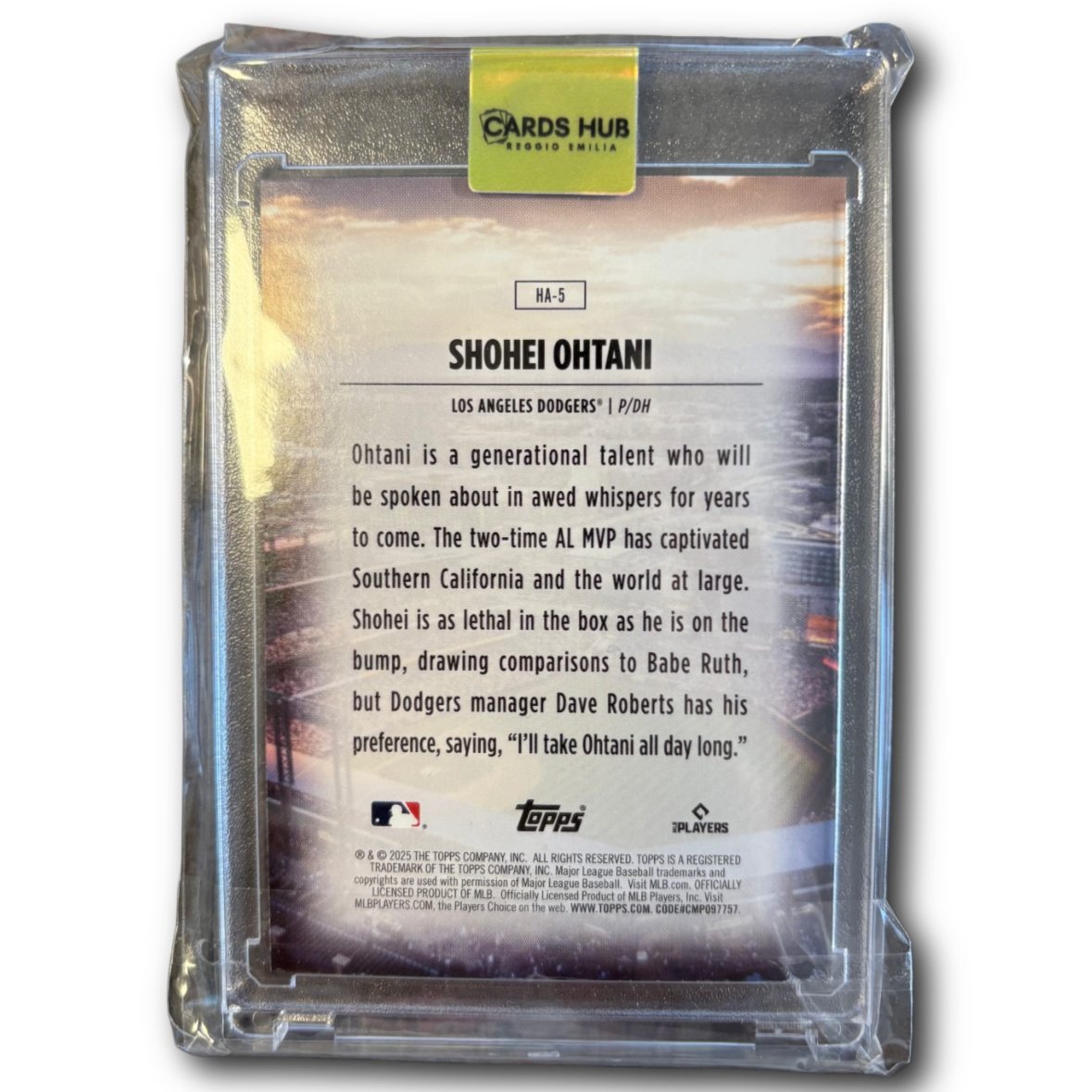SHOHEI OHTANI - 2025 Topps Baseball Series One HFA Case Hit