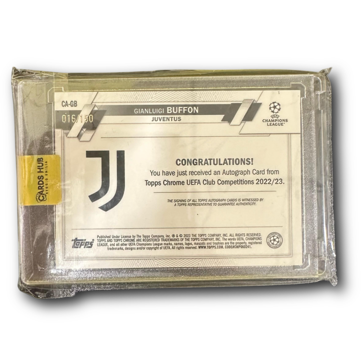 BUFFON - 2022/23 Topps Chrome UCC /150 Auto