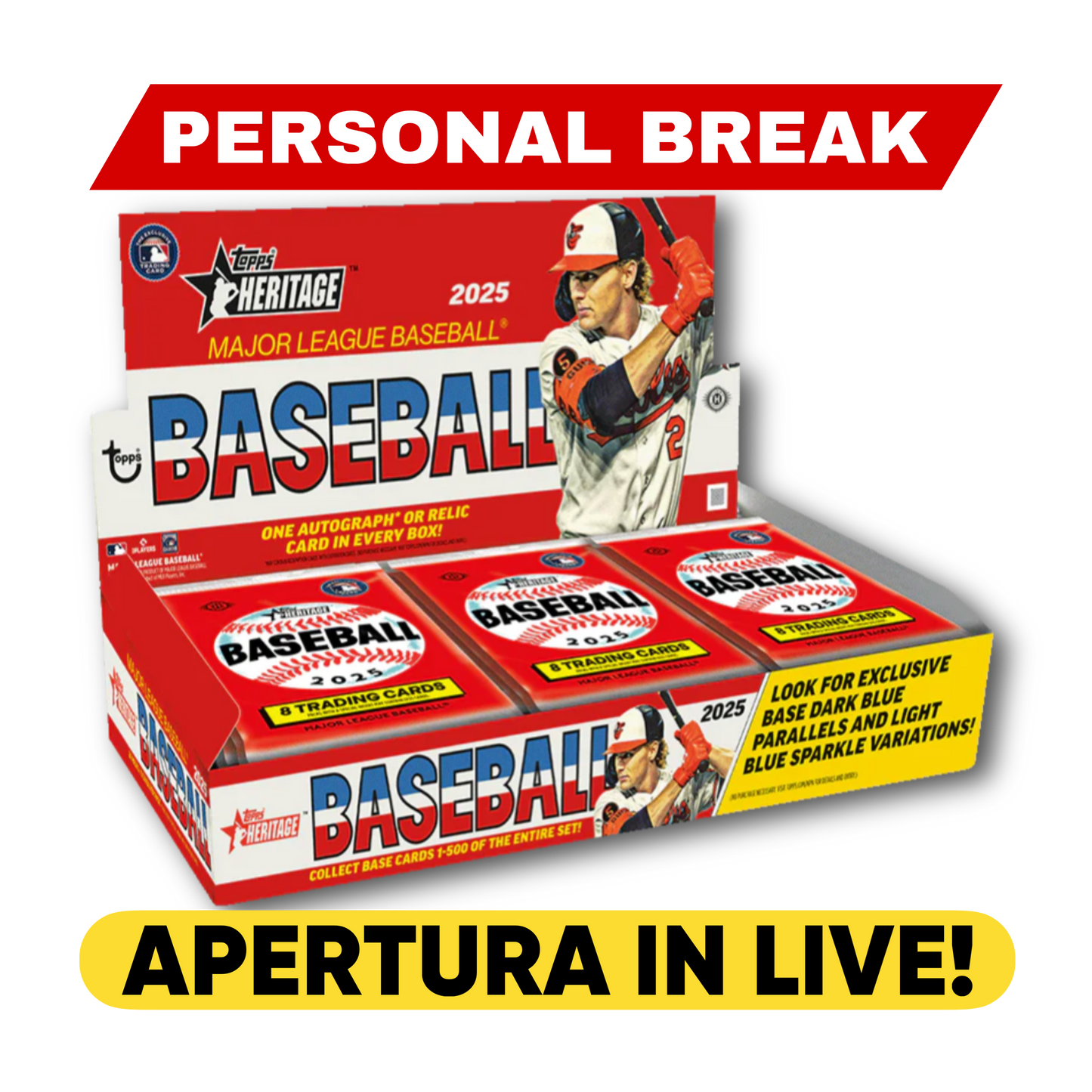 2025 Topps Heritage Baseball Hobby Box - LIVE BREAKING