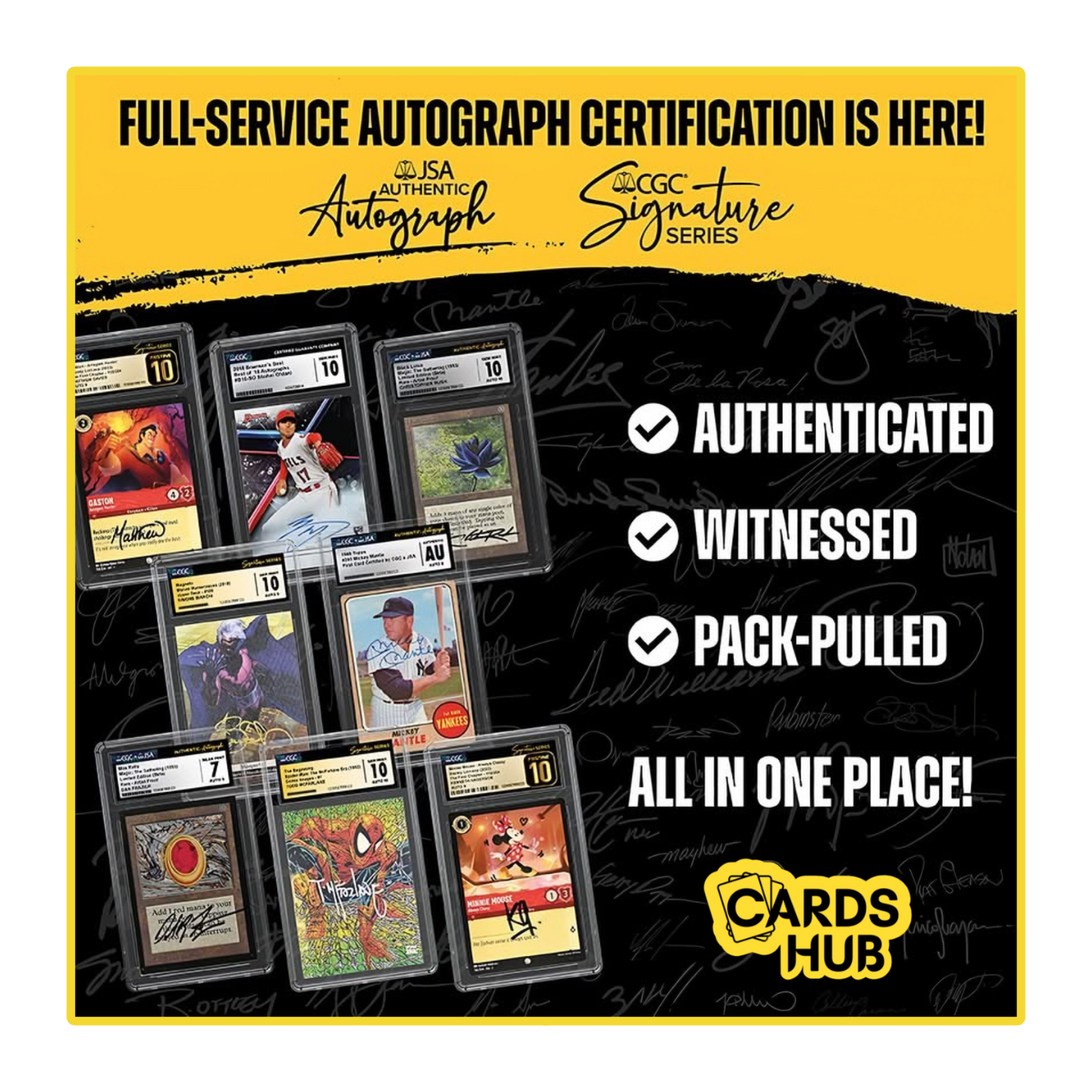 CGC Autenticazione Autografo + Grading