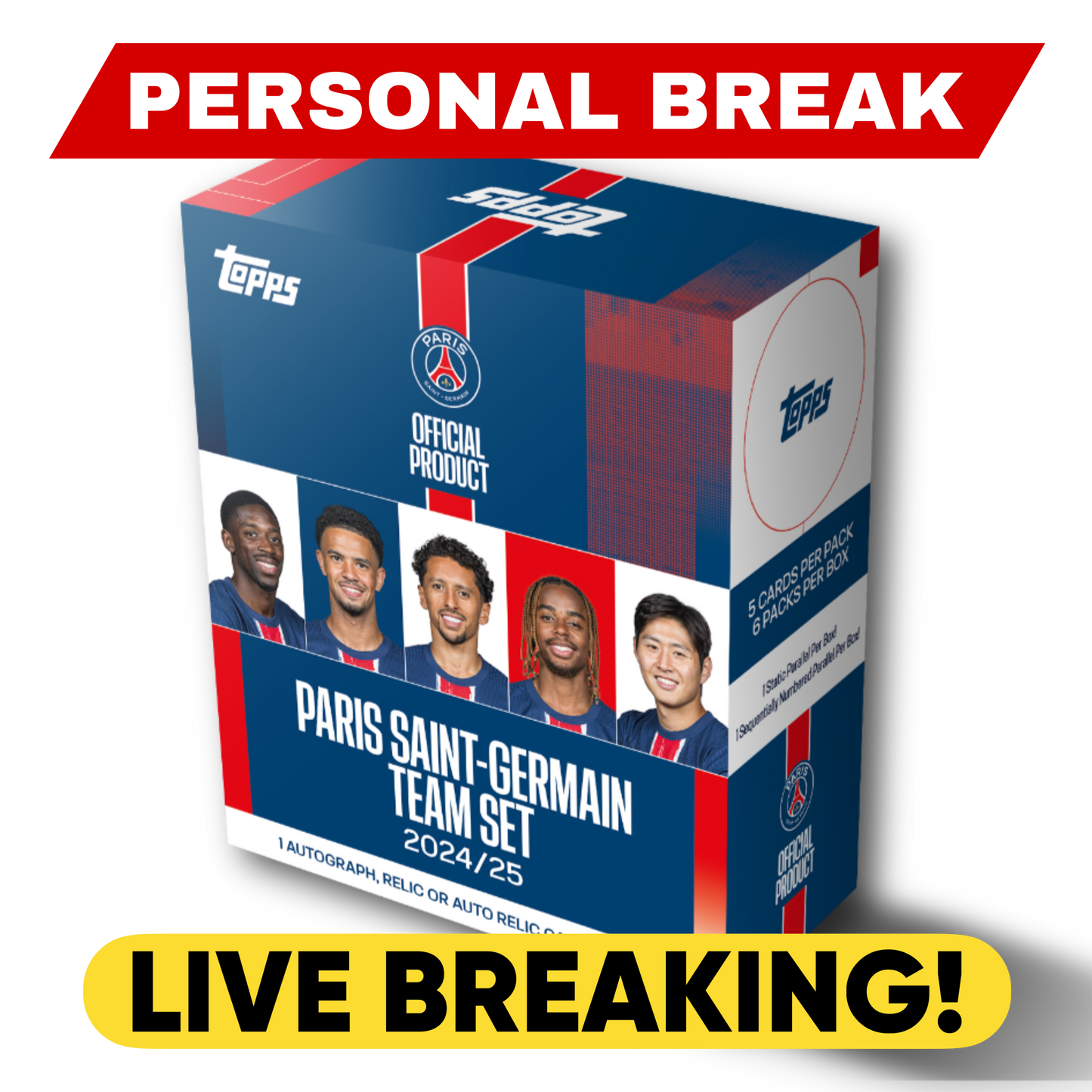 Topps PSG Team Set 24/25 - LIVE BREAKING