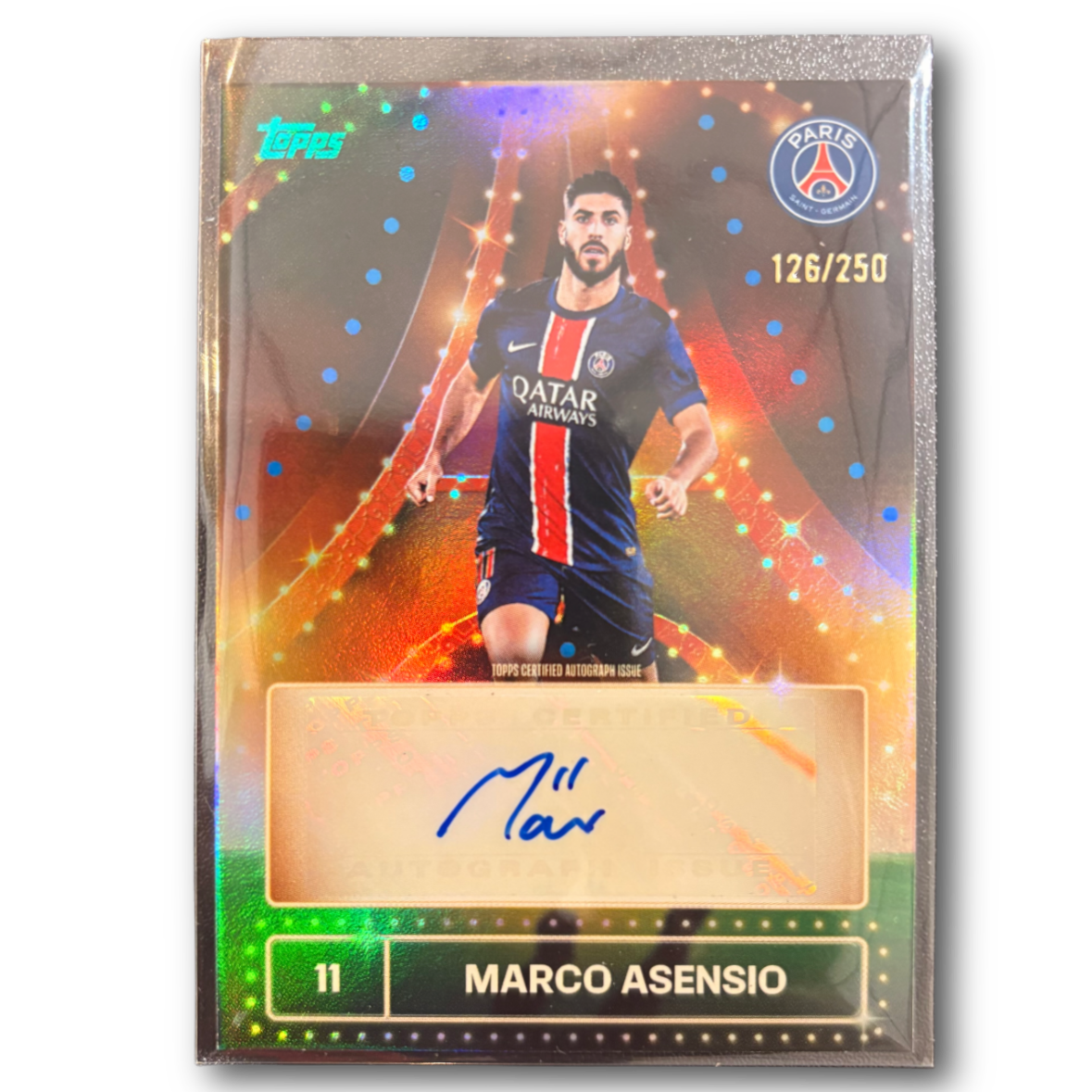 ASENSIO - 2024/25 Topps PSG Team Set /250 Car