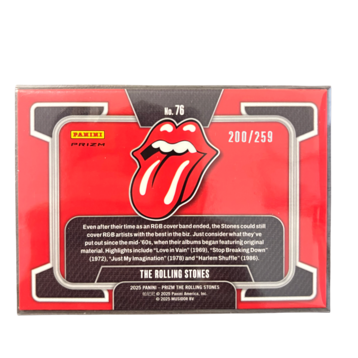 THE ROLLING STONES - 2025 Panini Prizm The Rolling Stones /259