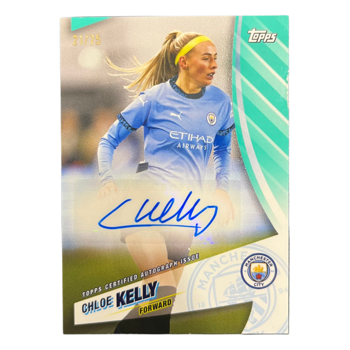 Chloe Kelly - 2024/25 Topps Blue Moon Manchester City Auto /75