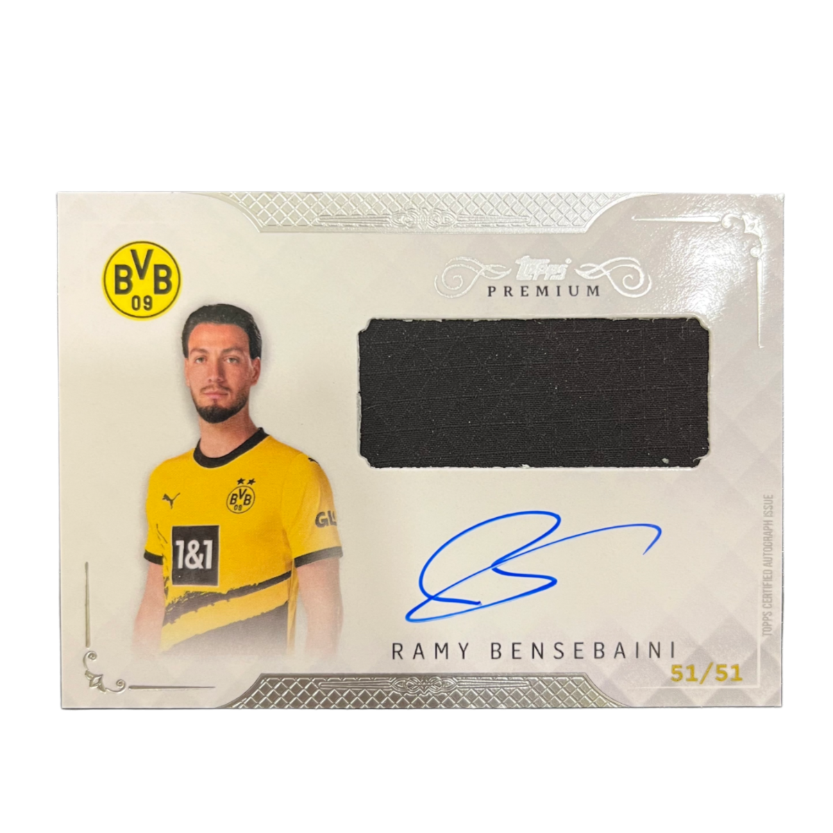 Ramy Bensebaini - 2023/2024 Topps Premium Relic Auto 51/51