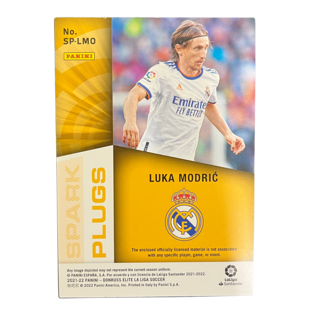 Luka Modric - 2021/22 Panini Donruss Élite LaLiga /49 Patch Relic