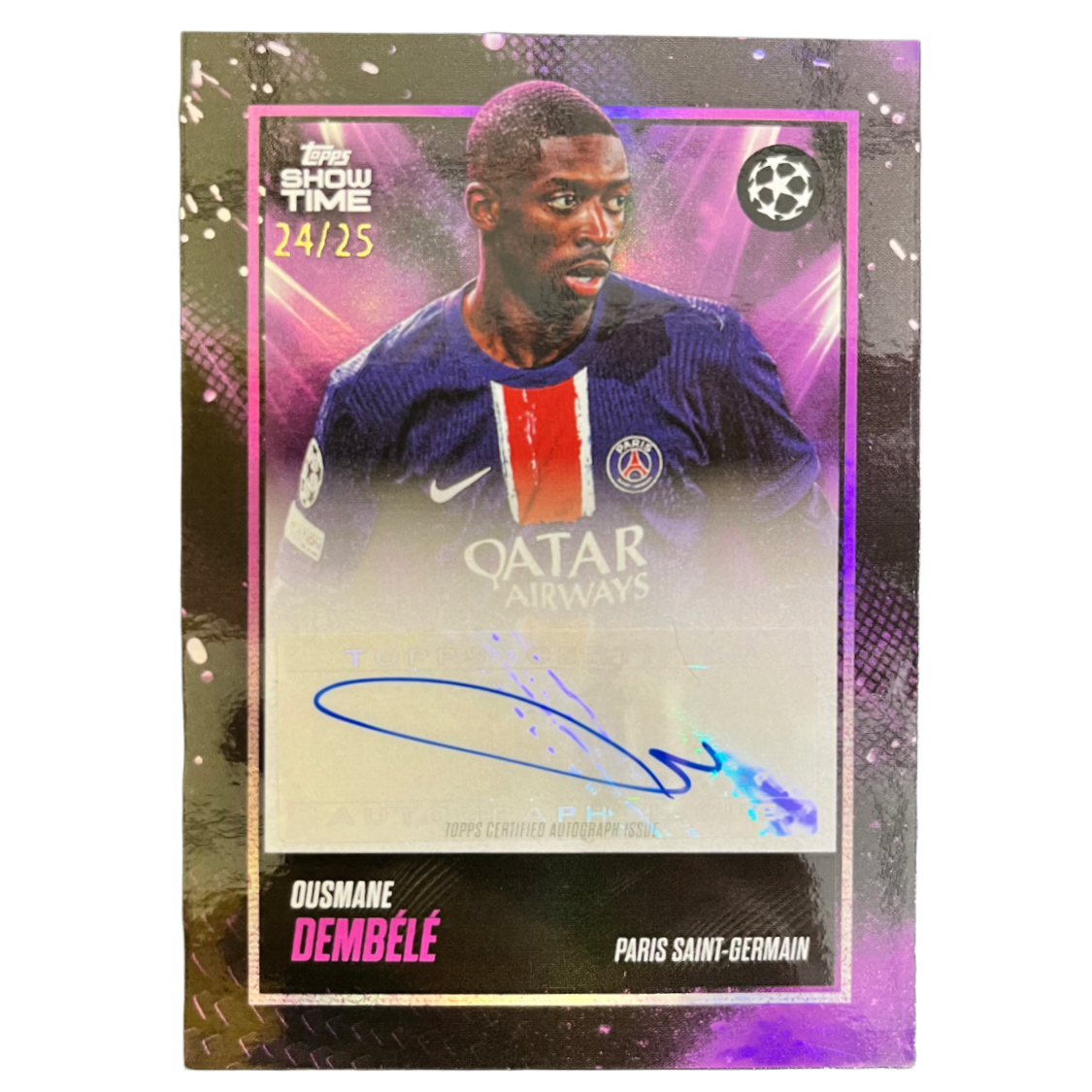 OUSMANE DEMBÉLÉ - 2024/25 Topps Show Time /25 Auto