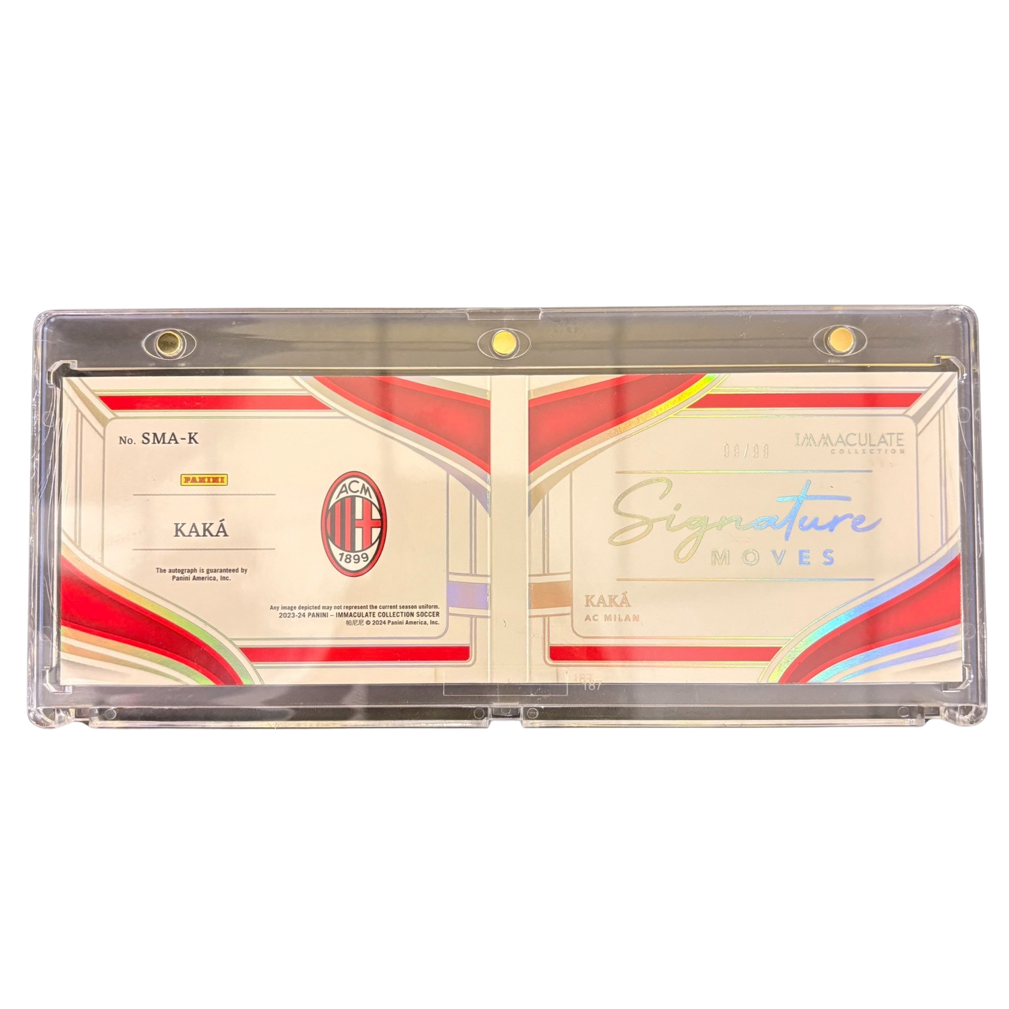 KAKA - 2023/24 Panini Immaculate Signature Moves /99 Auto