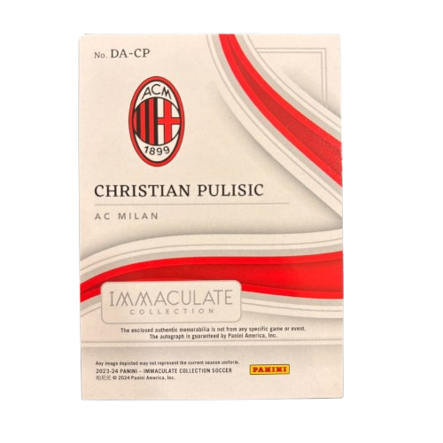 PULISIC - 2023/24 Panini Immaculate /25 Auto Dual Patch