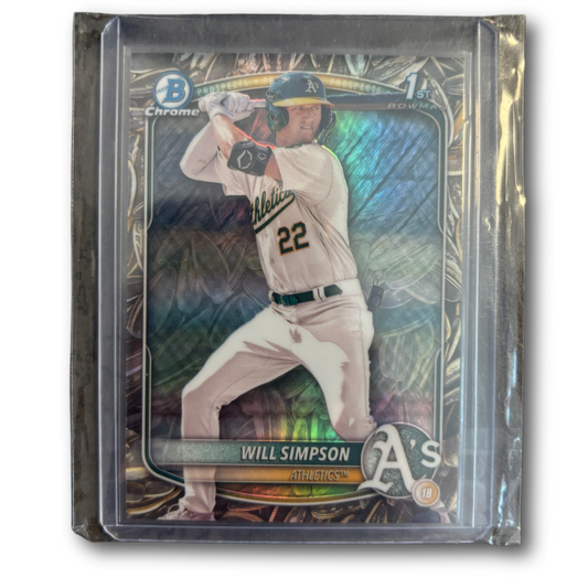 WILL SIMPSON - 2025 Bowman Baseball 1st Snack Pack SSP