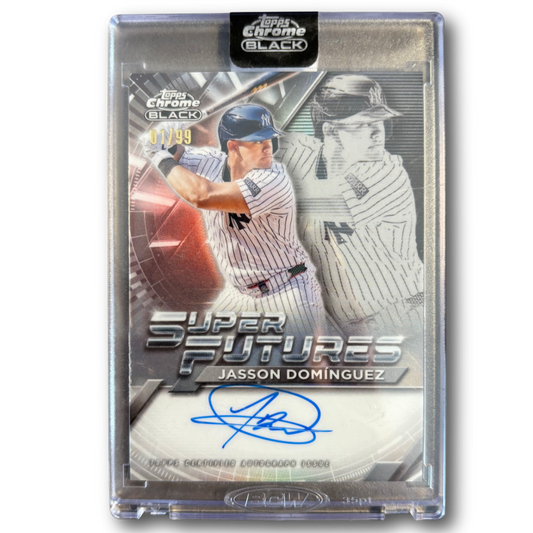 JASSON DOMINGUEZ - 2025 Topps Chrome Black Auto /99