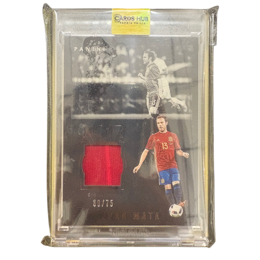 JUAN MATA - 2016/17 Panini Noir /75 Player Worn Relic