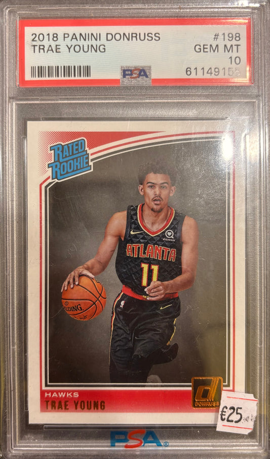 TRAE YOUNG - 2018 Donruss RC PSA 10