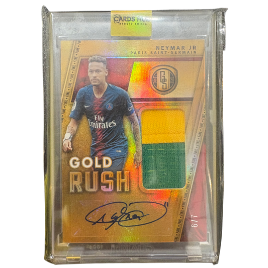 NEYMAR JR - 2019/20 Panini Gold Standard “Gold Rush” Auto Match Worn Relic /7