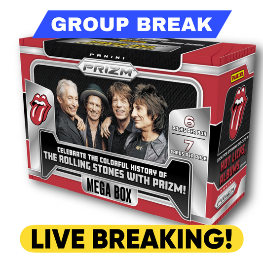 2025 Panini Prizm The Rolling Stones Hobby Mega Box - Pick Your Spot - LIVE BREAKING (23/07/2025)
