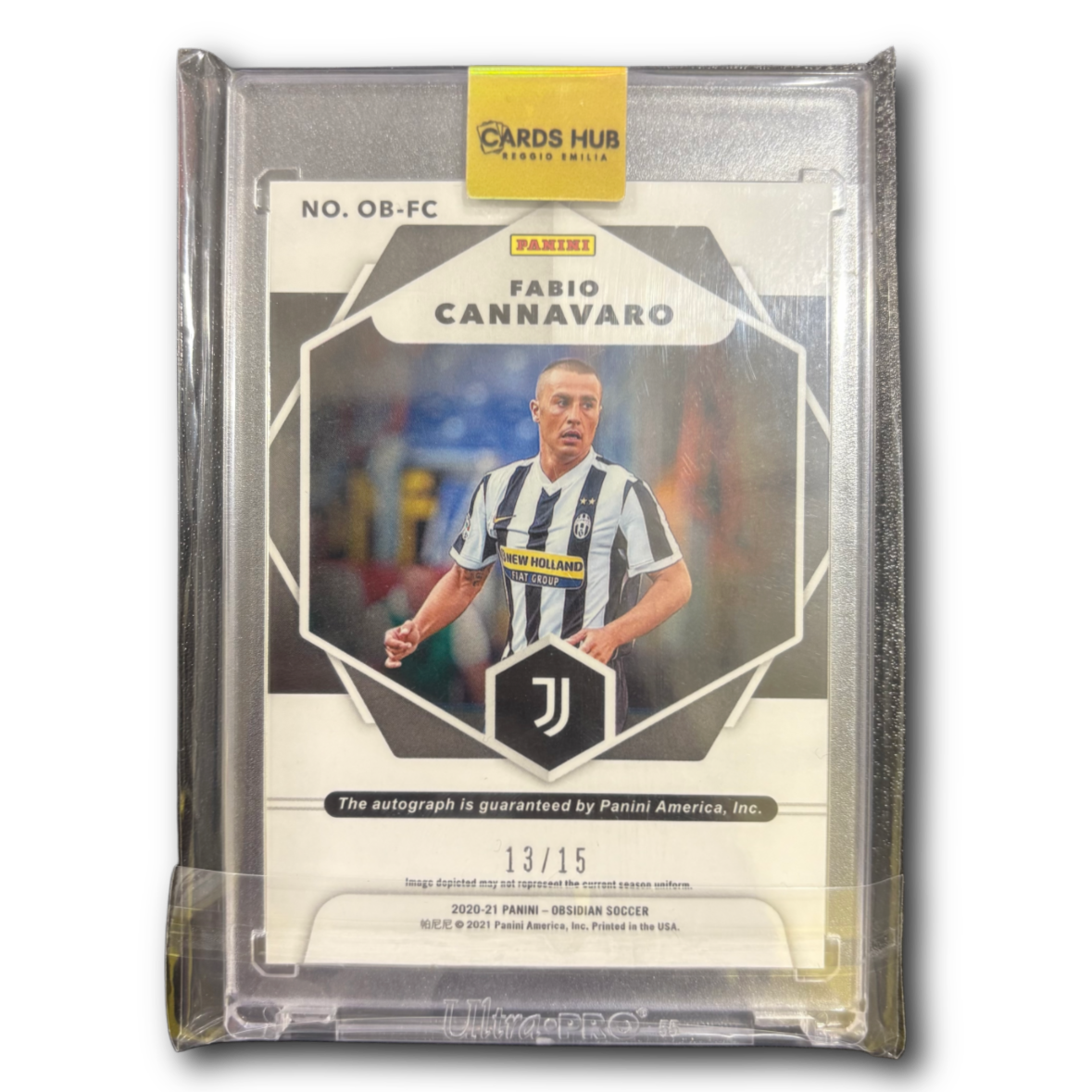 FABIO CANNAVARO - 2020/21 Panini Obsidian Juventus Auto 13/15