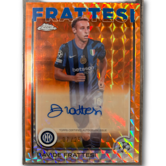 FRATTESI - 2024/25 Topps Chrome UCC /25 Orange Geometric Auto