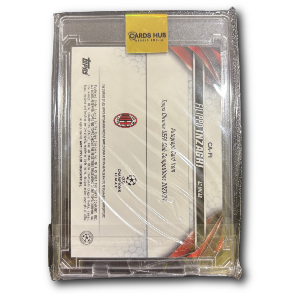 FILIPPO INZAGHI - 2023/24 Topps Chrome UCC AC Milan Auto /199