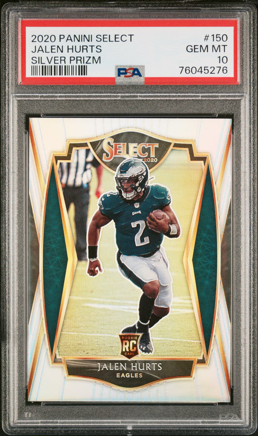 HURTS - 2020 Panini Select Silver Prizm RC PSA 10