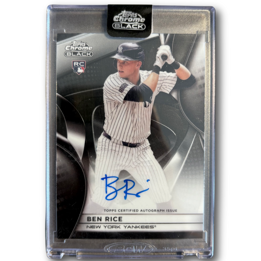 BEN RICE - 2025 Topps Chrome Black Auto RC
