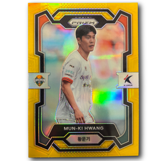MUN-KI HWANG - 2024 Panini Prizm K-League Soccer /10 Gold
