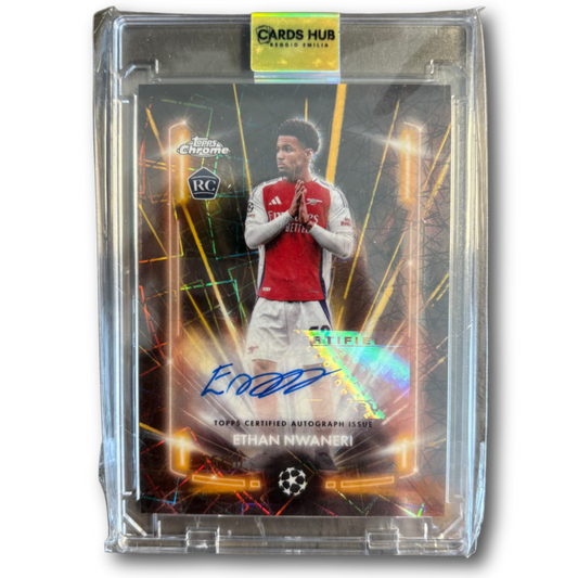 NWANERI - 2024/25 Topps Chrome UCC Black Lazer /50 RC Car