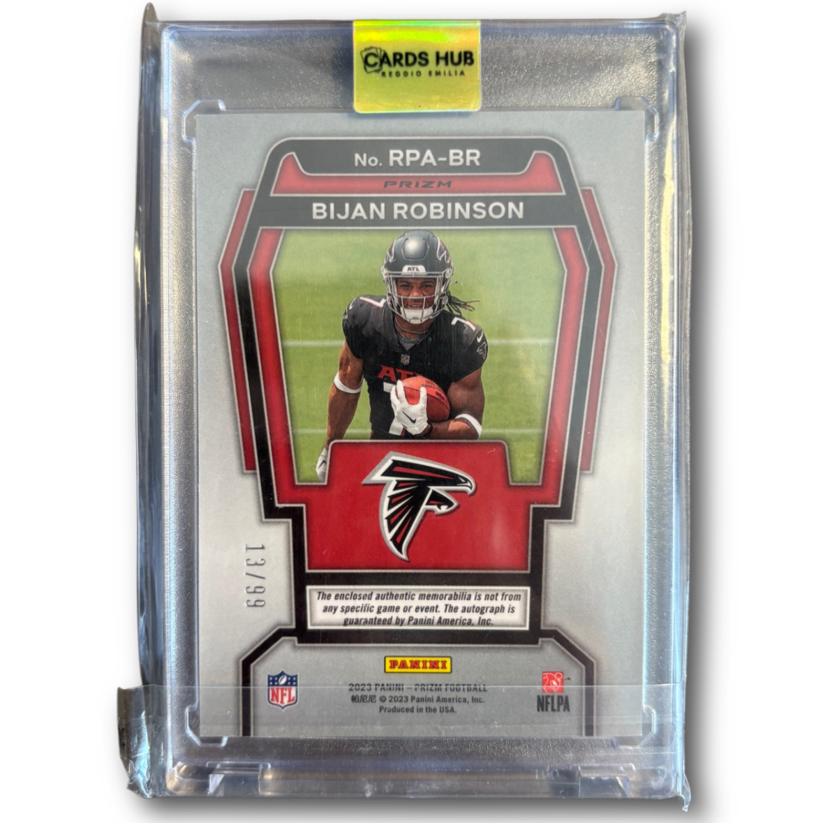 BIJAN ROBINSON - 2023 Prizm Rookie Patch Car /99