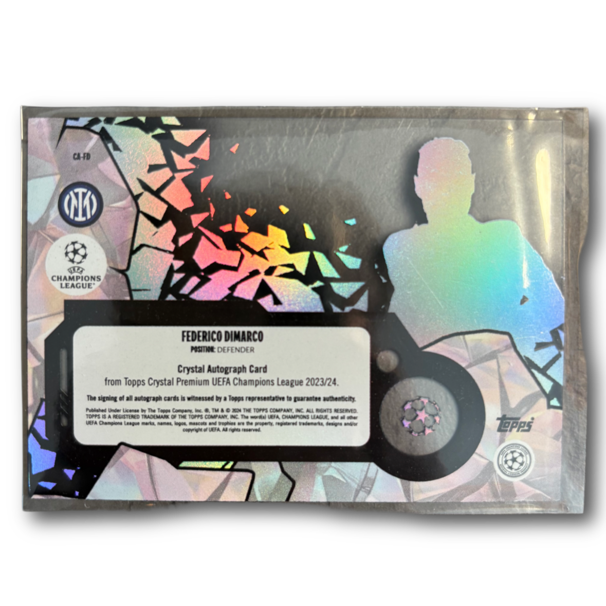 DIMARCO - 2023/24 Topps Crystal Premium UCL Auto