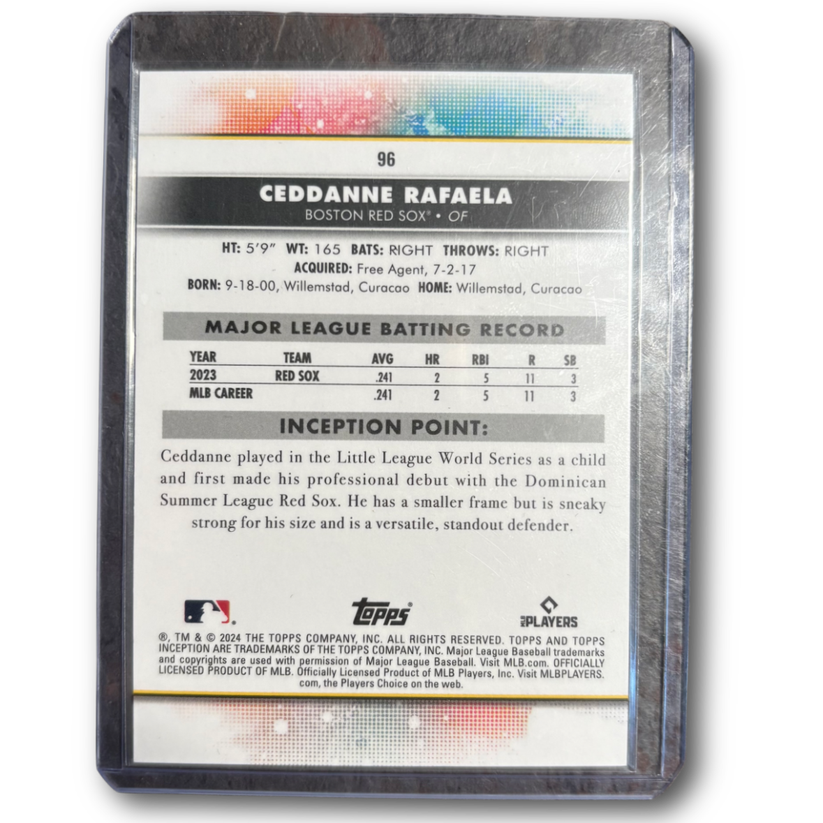 RAFAELA - 2024 Topps Inception RC /99