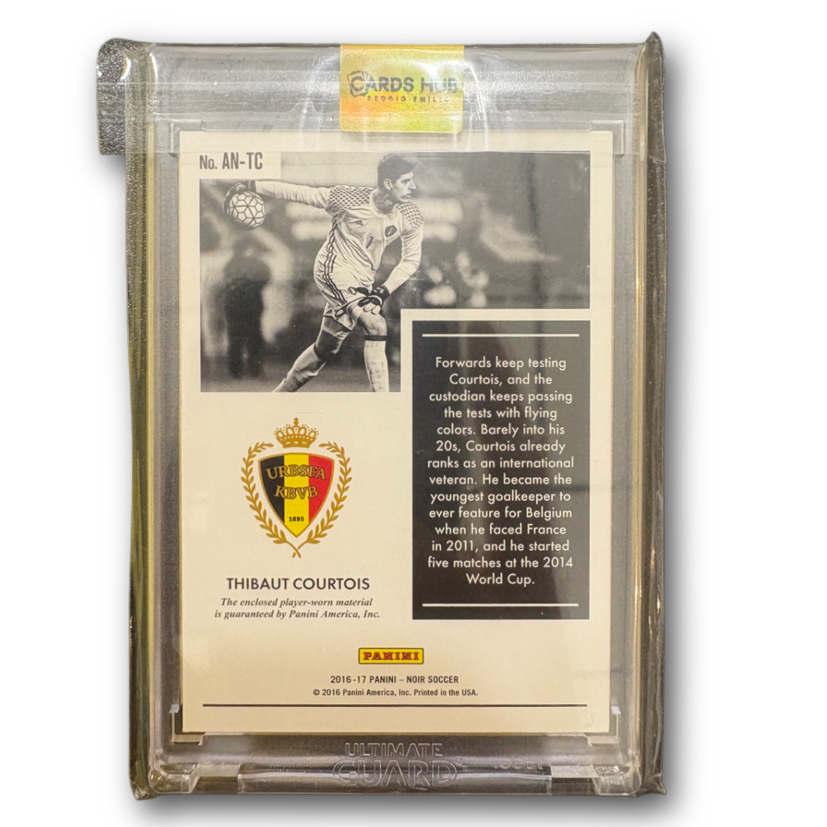 THIBAUT COURTOIS - 2016/17 Panini Noir /49 Player Worn Relic