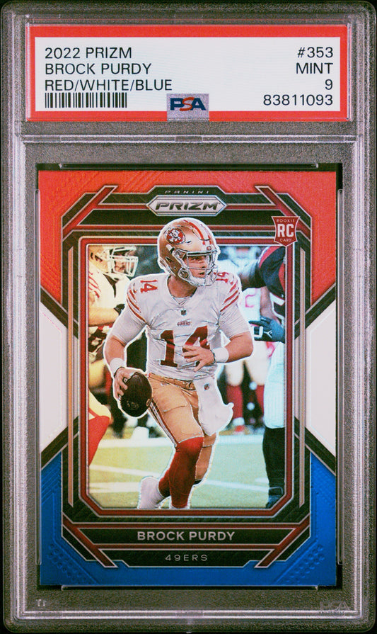 PURDY - 2022 Prizm Red/White/Blue RC PSA 9