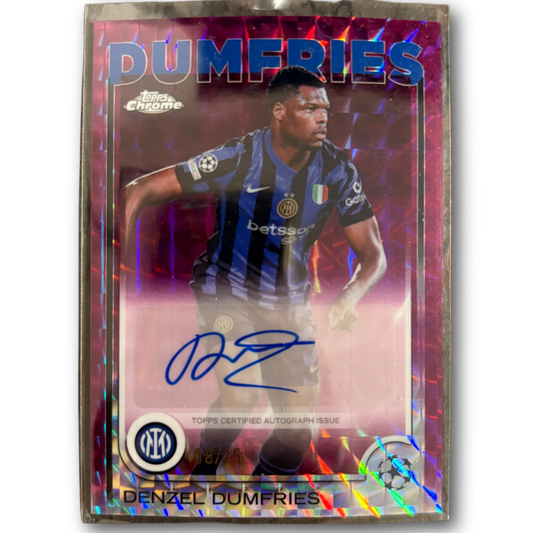 DUMFRIES - 2024/25 Topps Chrome UCC /75 Purple Geometric Auto