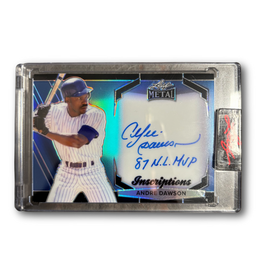 ANDRE DAWSON - 2025 Leaf Metal Sports Heroes /100 Inscriptions Auto