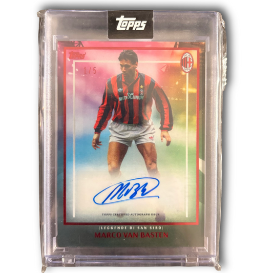 VAN BASTEN - Topps AC Milan 125th Anniversary /5 Auto