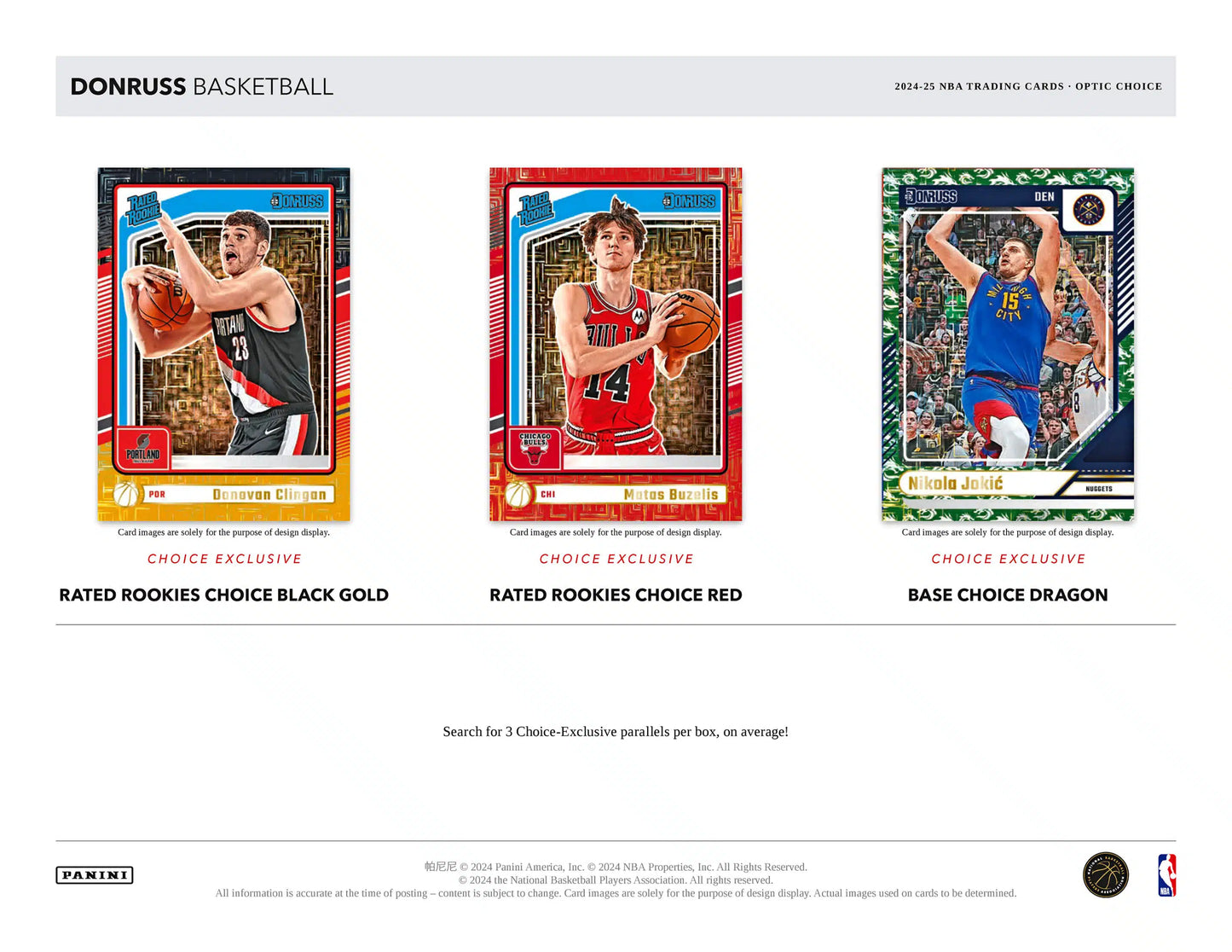 2024/25 Panini Donruss NBA Choice - Random Team - LIVE BREAKING (08/05/2025)