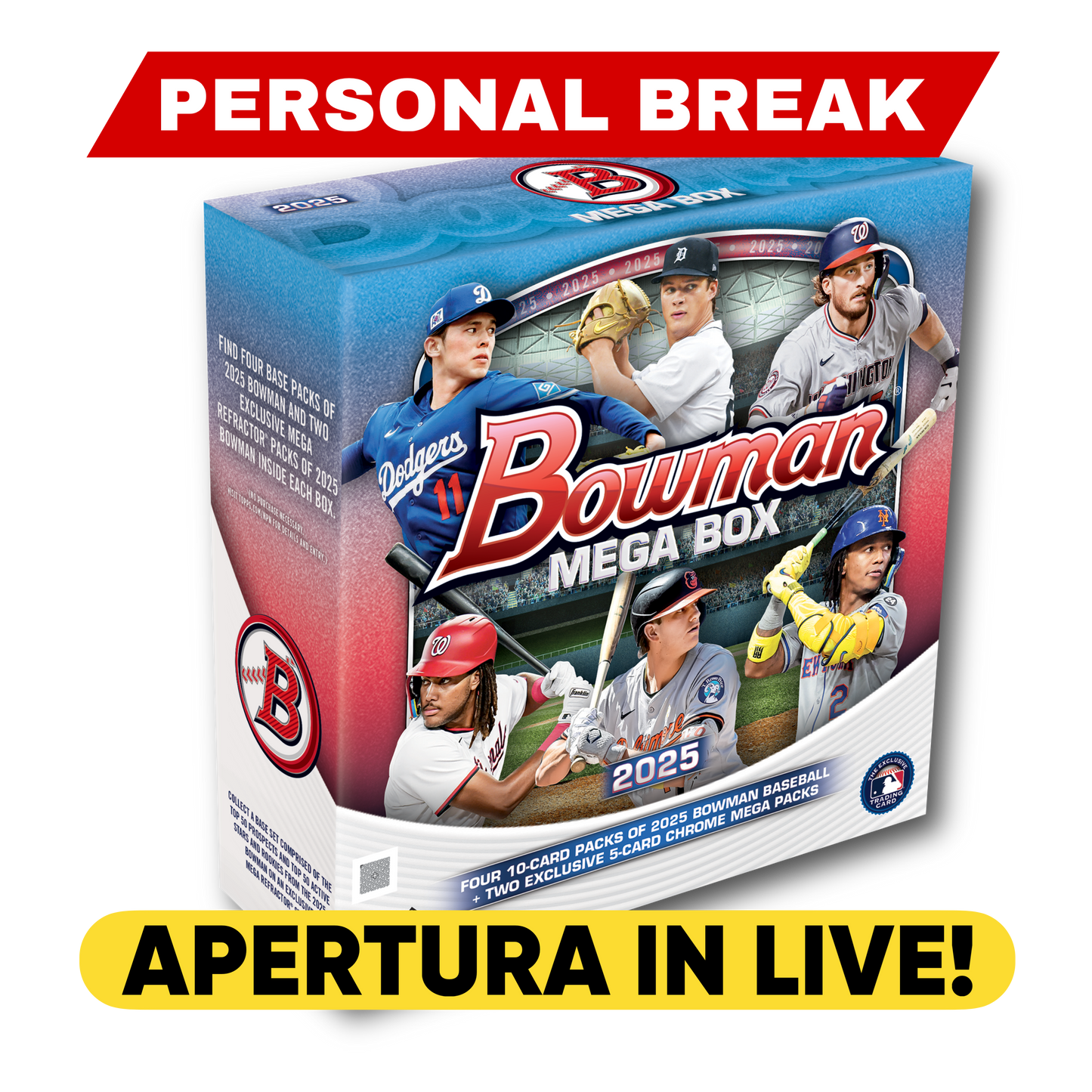 2025 Bowman Baseball Mega Box - LIVE BREAKING